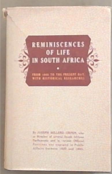 Reminiscences of Life in South Africa