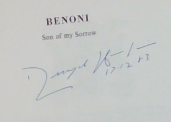 Benoni: Son on my Sorrow