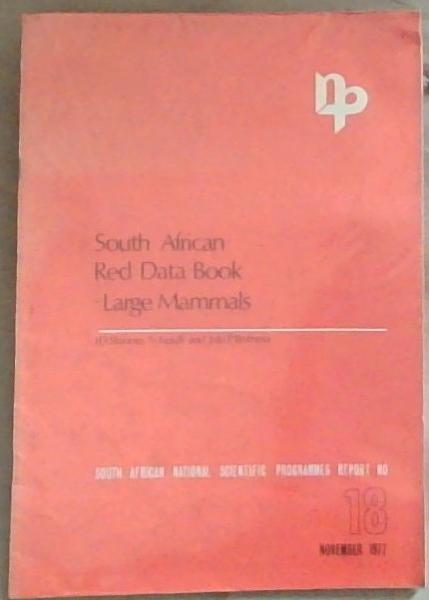 South African Red Data Book- Large Mammals No.18 November 1977