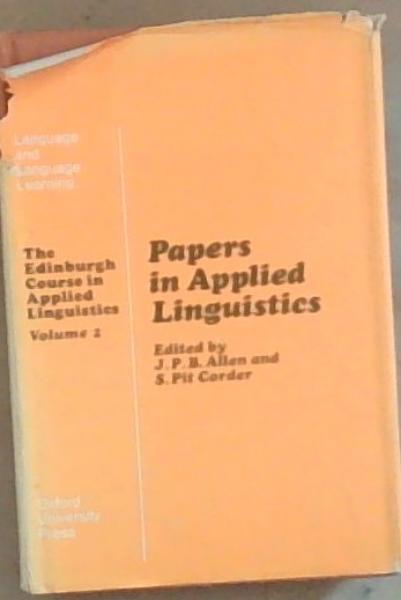 Papers in Applied Linguistics: Volume 2
