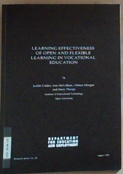 Learning Effectiveness of Open and Flexible Learning in Vocational Education