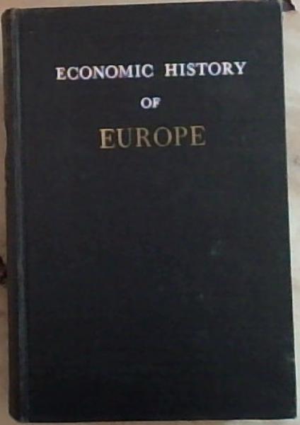 Image for Economic History Of Europe Economic History Of Europe