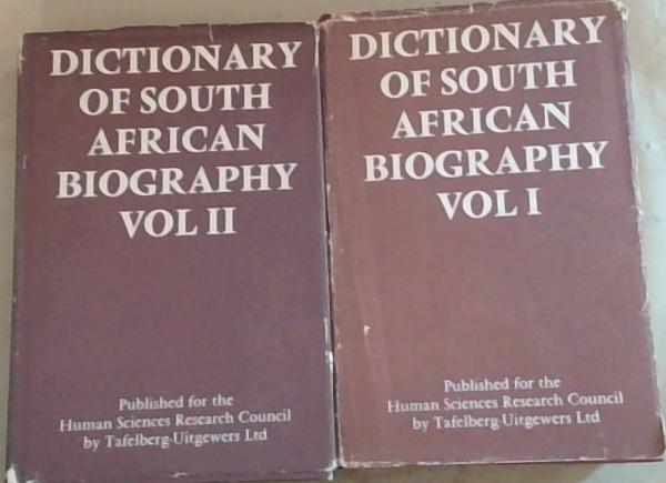 Dictionary of South African Biography (2 Volumes)