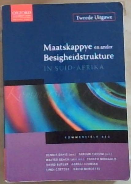 Image for Maatskappye en ander Besigheidstrukture in Suid-Afrika Maatskappye en ander Besigheidstrukture in Suid-Afrika