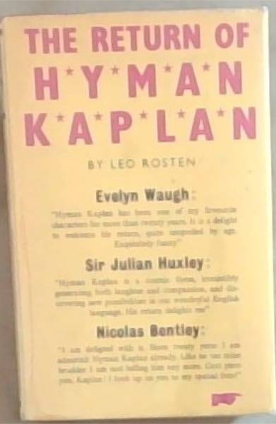 Image for The Return Of Hyman Kaplan The Return Of Hyman Kaplan